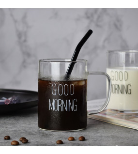 Чашка 350 мл Good morning з подвійними стінками Н-121