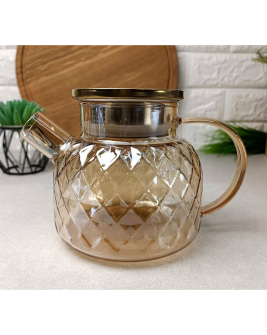Заварювальний чайник Бурштиновий перламутр Amber Crystal