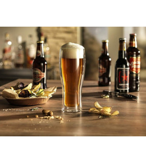 Пивний келих із подвійними стінками Beer 450 мл Н-131