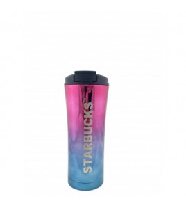 Термокружка Starbucks с трубочкой 500 мл pink blue (ЕL-503)