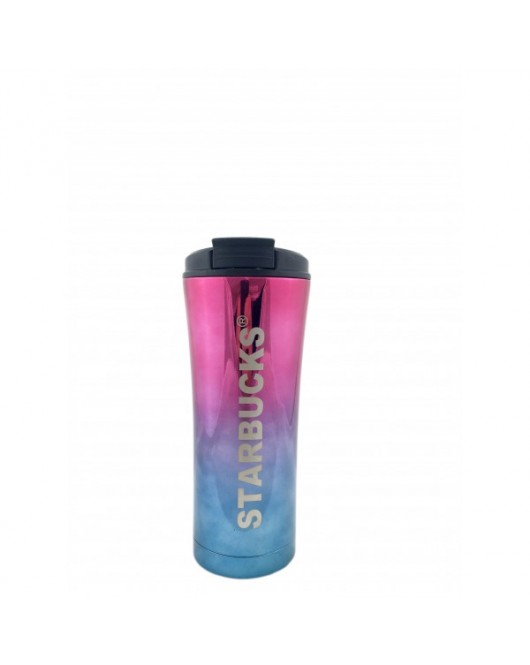 Термокружка Starbucks с трубочкой 500 мл pink blue (ЕL-503)