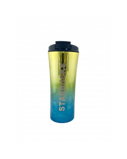 Термокружка Starbucks с трубочкой 500 мл golden blue (ЕL-503)