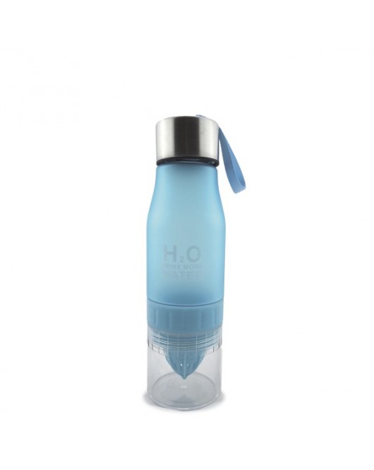 Пляшка для води і напоїв H2O блакитна 600 мл (QC-650)