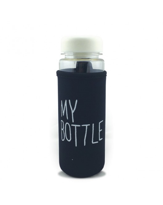 Пляшка My Bottle 500мл в чохлі Чорна (SL016)о