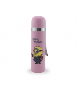 Термос дитячий "Minions" 500мл Рожевий (Н-186)