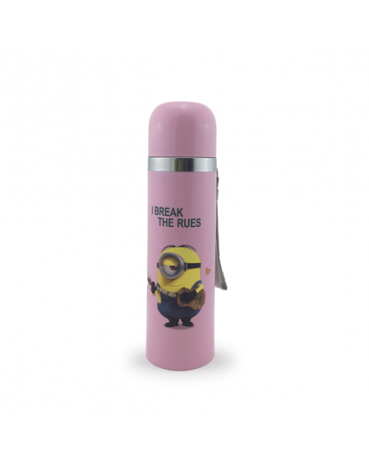 Термос дитячий "Minions" 500мл Рожевий (Н-186)