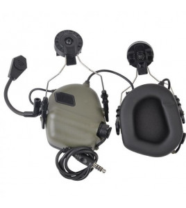 Навушники активні для стрільби тактичні Earmor M32H ORIGINAL Олива 