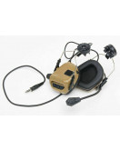 Навушники активні для стрільби тактичні Earmor M32H ORIGINAL Койот