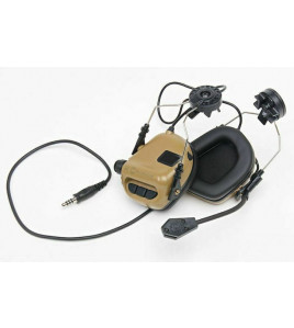 Навушники активні для стрільби тактичні Earmor M32H ORIGINAL Койот