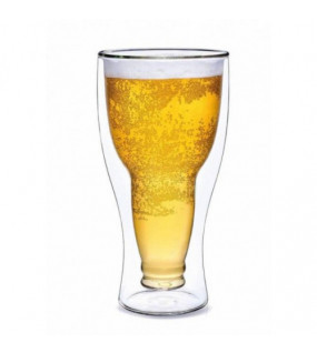 Пивний келих з подвійним дном Beer 350 мл Н-128