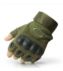 Тактичні Рукавиці короткі Tactical безпалі колір-олива