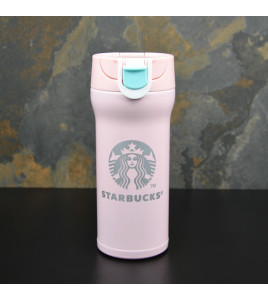 Термокухоль з логотипом Starbucks 380мл Рожевий (Н-253)