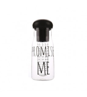 Пляшка для води і напоїв "Promise Me Fruit" 720мл чорна (R-33)