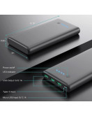 УМБ QTshine Power Bank 26800 мАг - портативний зарядний пристрій великої ємності зі швидкою зарядкою