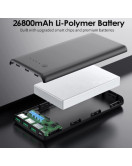 УМБ QTshine Power Bank 26800 мАг - портативний зарядний пристрій великої ємності зі швидкою зарядкою