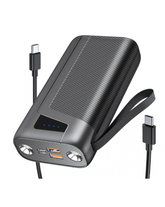 Аккумулятор УМБ Powerbank RSESUN 27000 mAh з фонарем